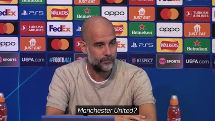 Guardiola laughs at Manchester United mentality question