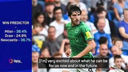 Howe excited for 'hugely impressive' Tonali to return to San Siro