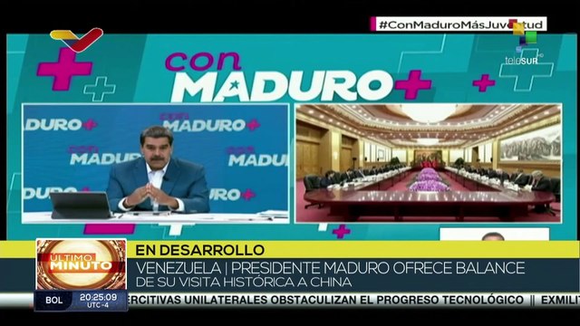 El pdte. Xi Jinping expresó su admiración por la heroica lucha del pueblo de Venezuela