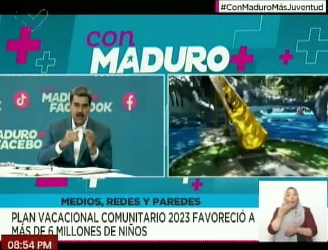 Pdte. Maduro: Programas de recreación del Plan Vacacional Comunitario 2023 fueron un éxito total