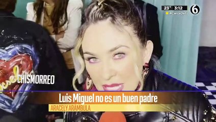 "Luis Miguel no es un buen padre": Aracely Arámbula.