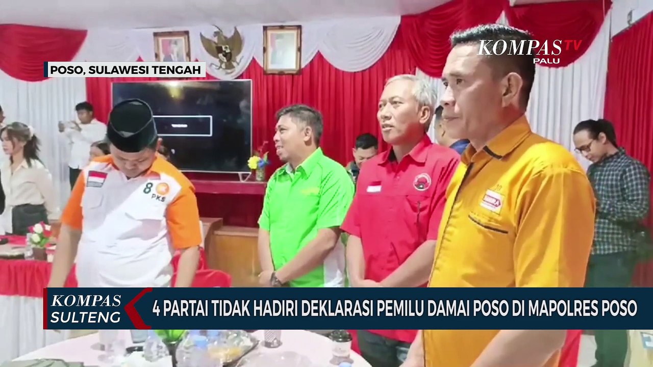 4 Partai Tidak Hadiri Deklarasi Pemilu Damai Po...