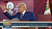 México: Pdte. AMLO realizó recorrido por primer tramo de tren interoceánico