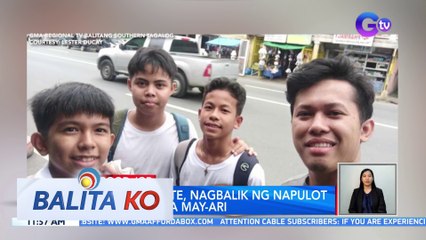 3 estudyante, nagbalik ng napulot na pitaka sa may-ari | BK