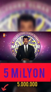 Ödül 5 milyon TL oldu! Kim Milyoner Olmak İster'de joker kullandığı soru şaşırttı