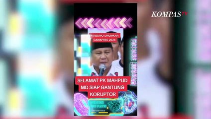 Mahfud MD Diumumkan Prabowo Sebagai Pasangan Capres | NEWS OR HOAX