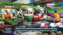 Tinjau Harga Bahan Pangan di Pasar Jatinegara, Jokowi Harap Harga Beras Turun Dalam 2-3 Minggu