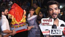 Arjun Bijlani welcomes Ganpati Bappa at his Residence Amid Controversy with Elvish Yadav,Viral Video