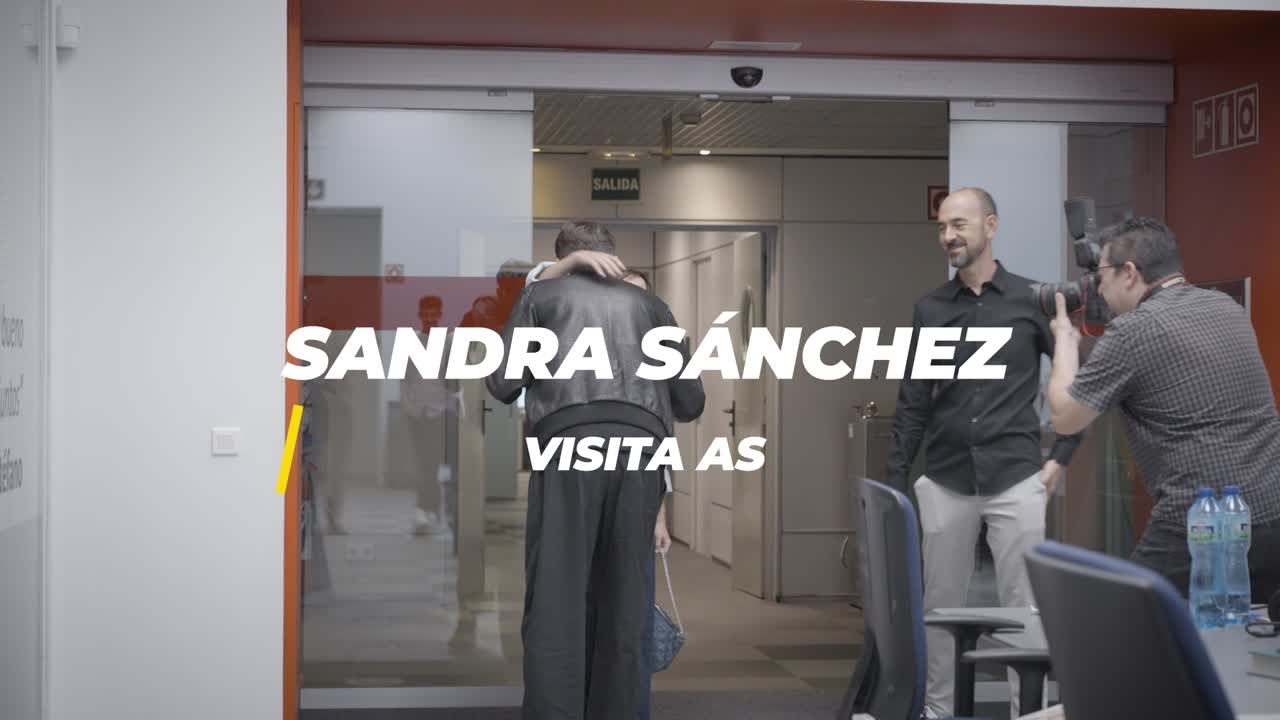 Visita de Sandra Sánchez al AS