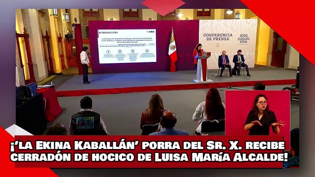 ¡VEAN! ¡’la Ekina Kaballán’ porra del Sr. X. recibe un cerradón de hocico de Luisa María Alcalde!