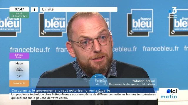 Yohann Breuil, gérant de station-service à Saint-Marcellin-en-Forez