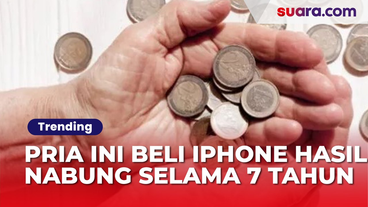 Sisihkan Uang Koin Tiap Hari Selama 7 Tahun, Pria Ini Berhasil Beli Iphone dari Tabungannya