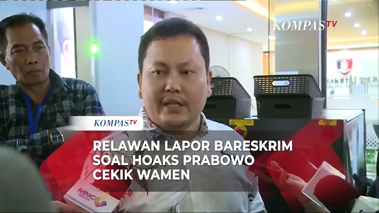 Relawan Lapor ke Bareskrim Dugaan Hoaks Prabowo Cekik Wamen di Istana