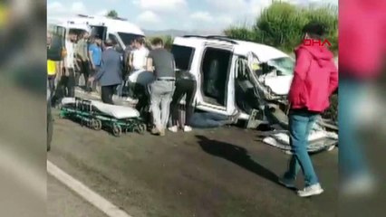 Bingöl'de Vinçli Kamyon Kaza Sonucu Alev Aldı