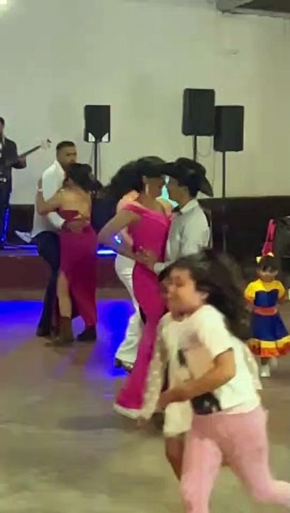 Girl Trips and Falls on Dance Floor