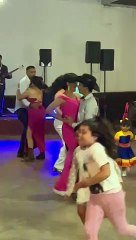 Girl Trips and Falls on Dance Floor