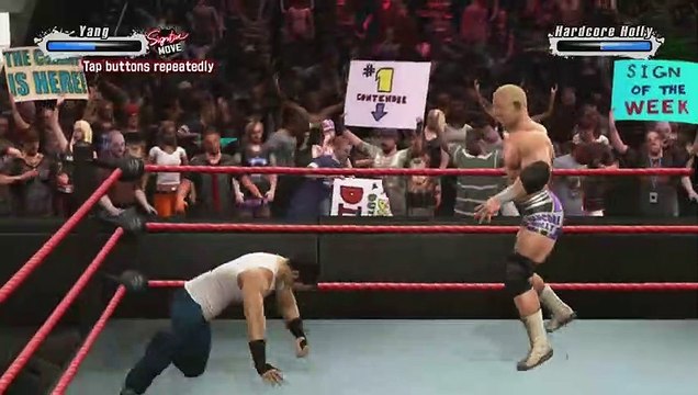 Jimmy Wang Yang Versus Hardcore Holly (WWE SmackDown Vs. Raw 2009)