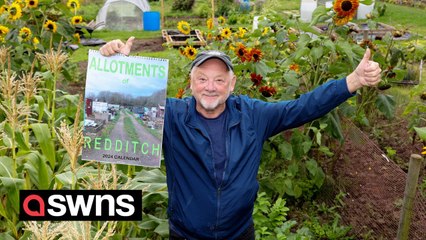 Britain's 'dullest man' produces bizarre calendar for 2024 - celebrating his favourite allotments