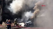 Ankara'nın Yenimahalle ilçesinde fabrika yangını