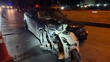 Burdur’da elektrikli bisiklet arabaya ok gibi saplandı: 1 ölü