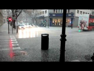 Casi Nieve en Valencia - Hail in Valencia - Winter 2017