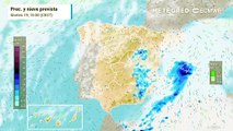 Estas serán las zonas afectadas por las precipitaciones en las próximas horas