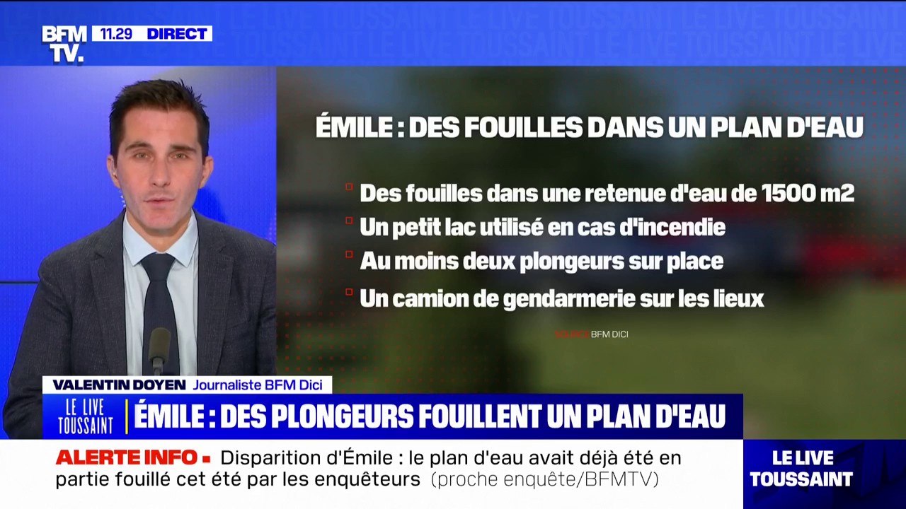 Disparition d’Émile: un plan d’eau du Vernet est actuellement fouillé par des plongeurs (info BFM DICI)