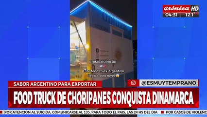 "Chimichurri" el food truck argentino que es furor en Dinamarca