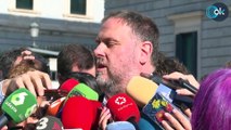 Junqueras a OKDIARIO a las puertas del Congreso: 