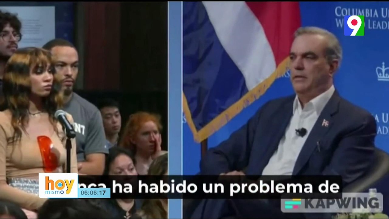 Estudiante de Columbia cuestiona a Presidente Luis Abinader ante situación con Haití | Hoy Mismo