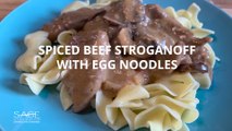 Spiced Beef Stroganoff With Egg Noodles | Best Tasty Egg Noodles Recipe