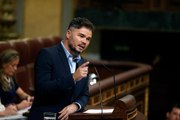 Rufián fa el primer discurs en català al congrés