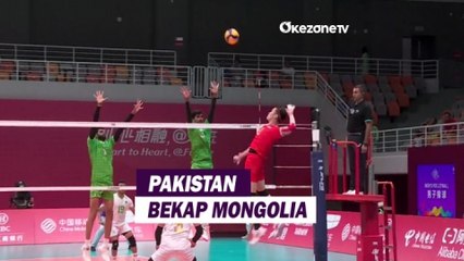 Highlight Asian Games 2023: Tim Voli Pakistan Bekap Mongolia 3-0