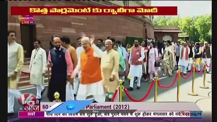 PM Modi Moving To New Parliament Building With Huge Rally _ New Delhi  _ V6 News (1)