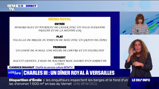 Visite de Charles III: quel sera le menu du dîner à Versailles?