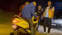 Motosikletten düşen alkollü sürücü: Bana komplo mu kuruyorsunuz