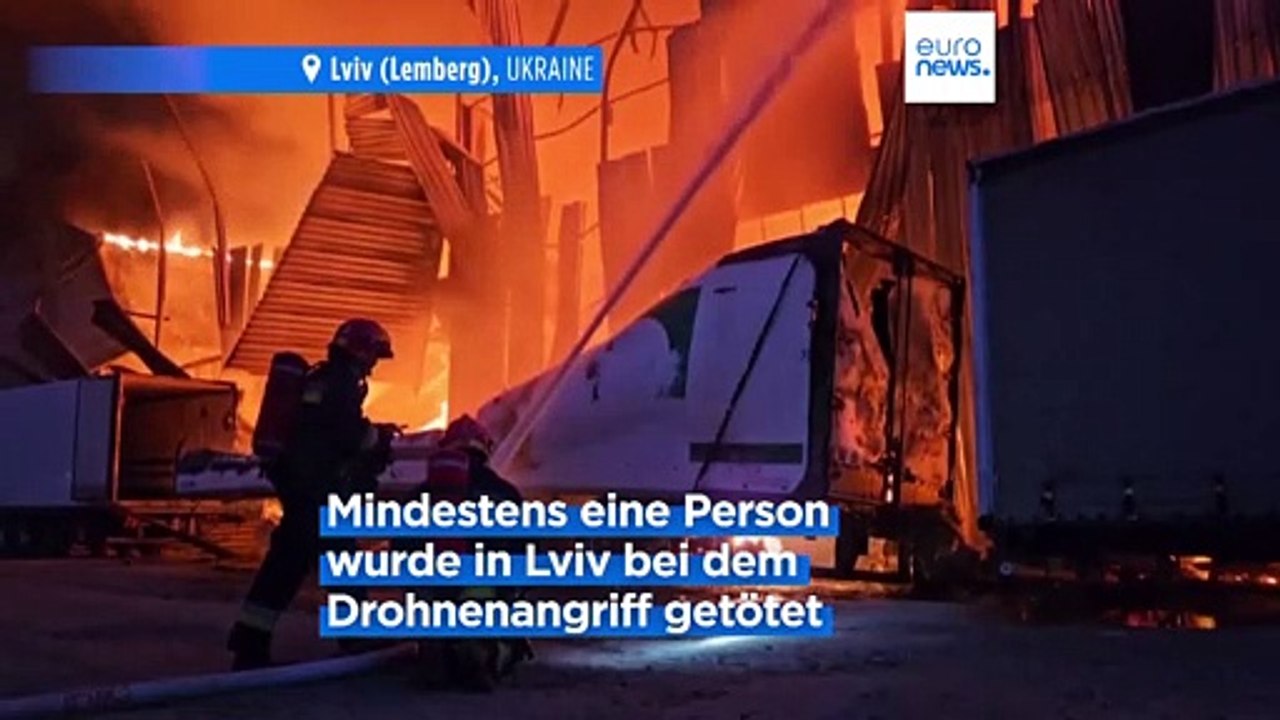 Toter bei Drohnenangriff auf Lwiw
