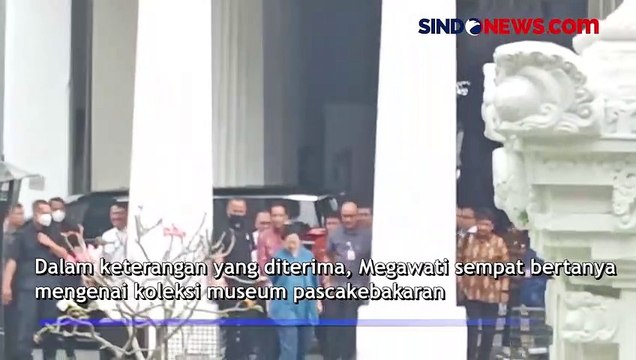 Tinjauan Megawati ke Museum Nasional Usai Kebakaran