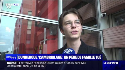 Cambriolage à Dunkerque: "Cela m'a fait un choc" témoigne Antonin, un élève de l'enseignant tué