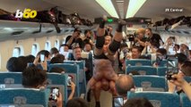 Japanese Pro-Wrestlers Duke it Out on Bullet Train from Tokyo