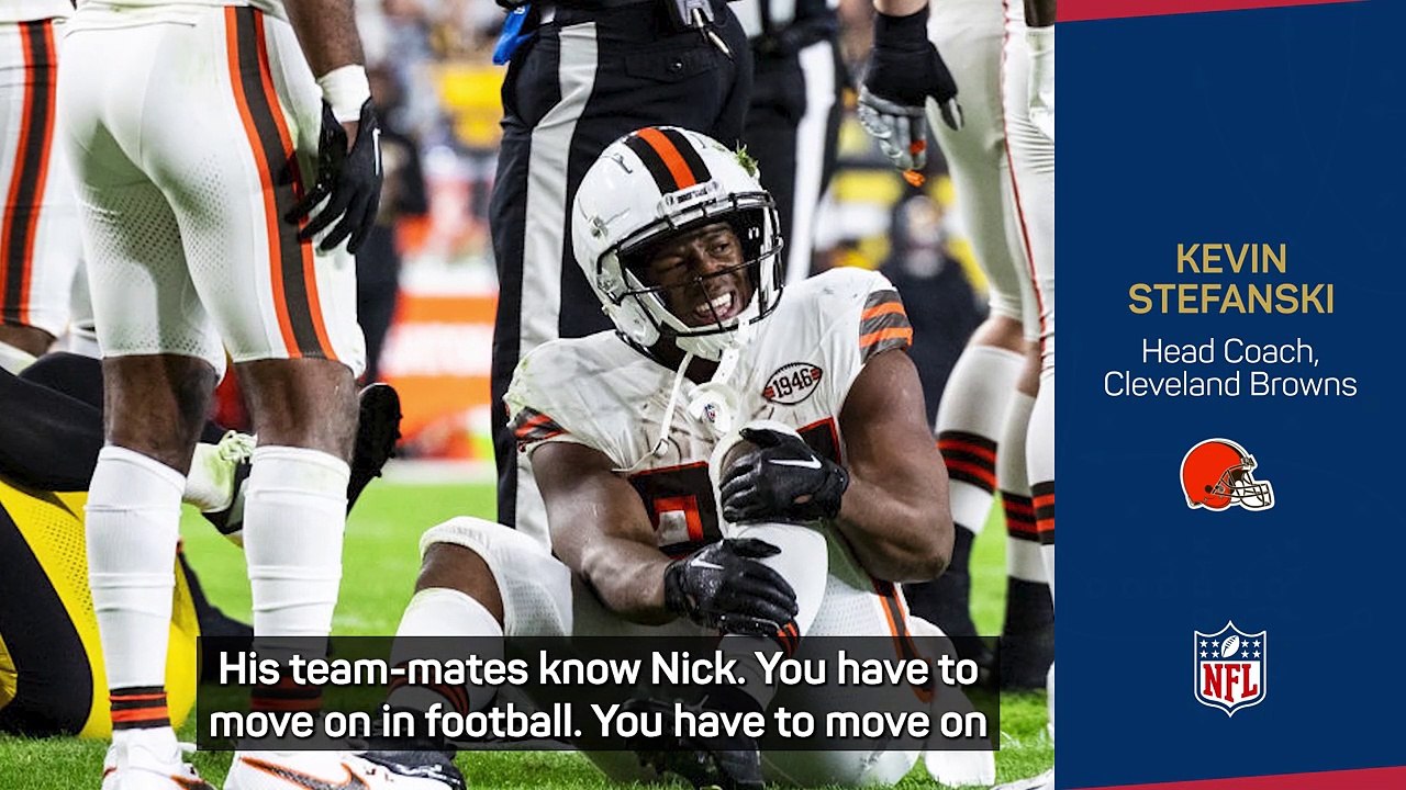 Nick Chubb 'out for the season' with severe knee injury in Browns' loss