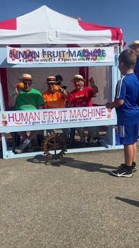 'Human fruit machine' at St Annes Kite Festival and RNLI Open Day