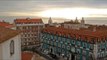 Drone Flight Over Graca in Lisbon - Good Morning Sunshine - DJI Spark