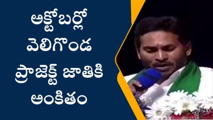 ప్రకాశం: అక్టోబర్లో వెలిగొండ ప్రాజెక్ట్ జాతికి అంకితం చేయనున్నట్లు సీఎం ప్రకటన