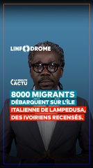8000 migrants débarquent sur l'île italienne de Lampedusa, des ivoiriens recensés