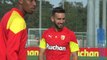 RC Lens training ahead of first UEFA Champions League appearance in 20 years against Sevilla