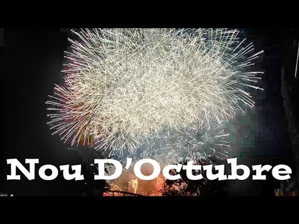 Nou D'Octubre Fireworks - Valencia 2017