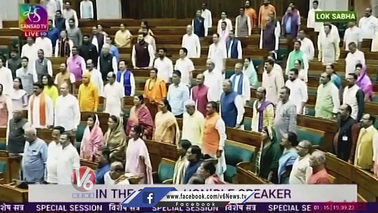 Parliament Session 2023 _ Speaker Om Birla About First Discussion In New Parliament Meeting _V6 News