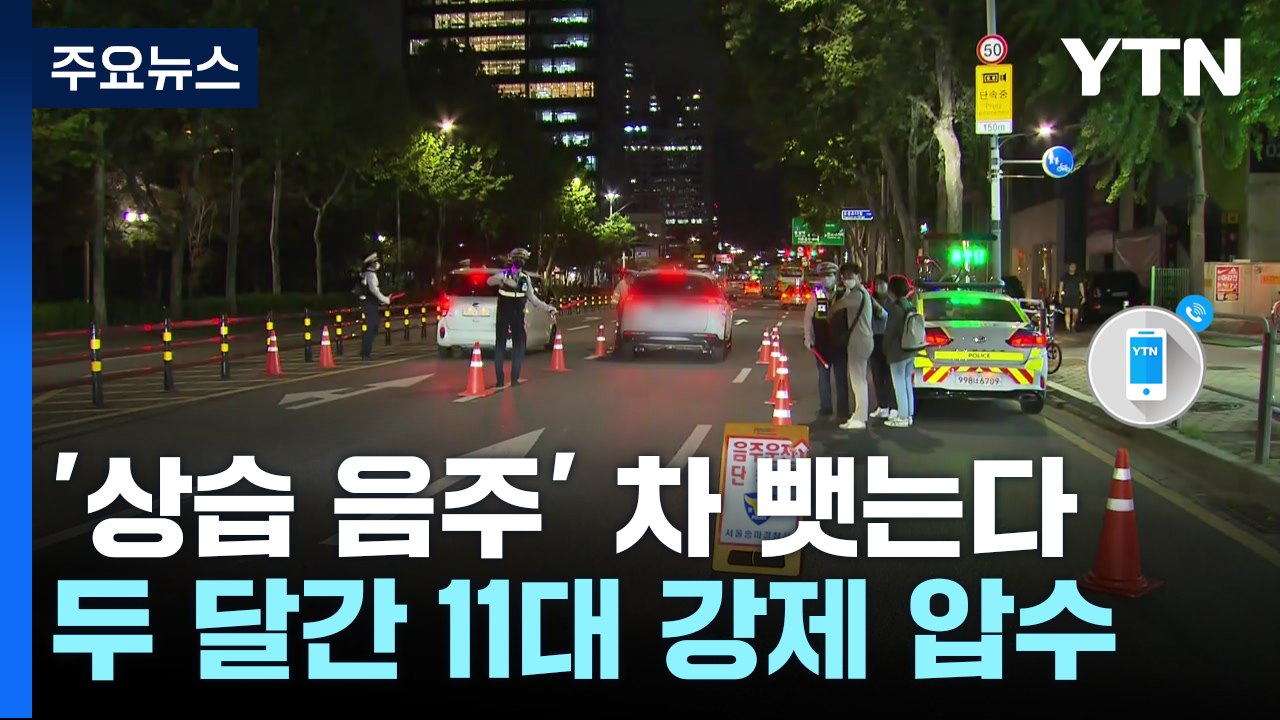 "상습 음주 운전자 차 뺏는다"...경찰, 11대 강제 압수 / YTN