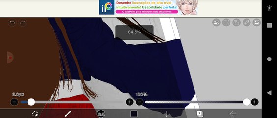 Desenhar Hadassa Bravery no IbisPaintX Android Parte 4